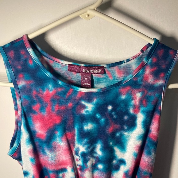 Tie-dye Girls Dress Epic Threads Multicolored Asymmetrical Size Medium - Picture 2 of 11